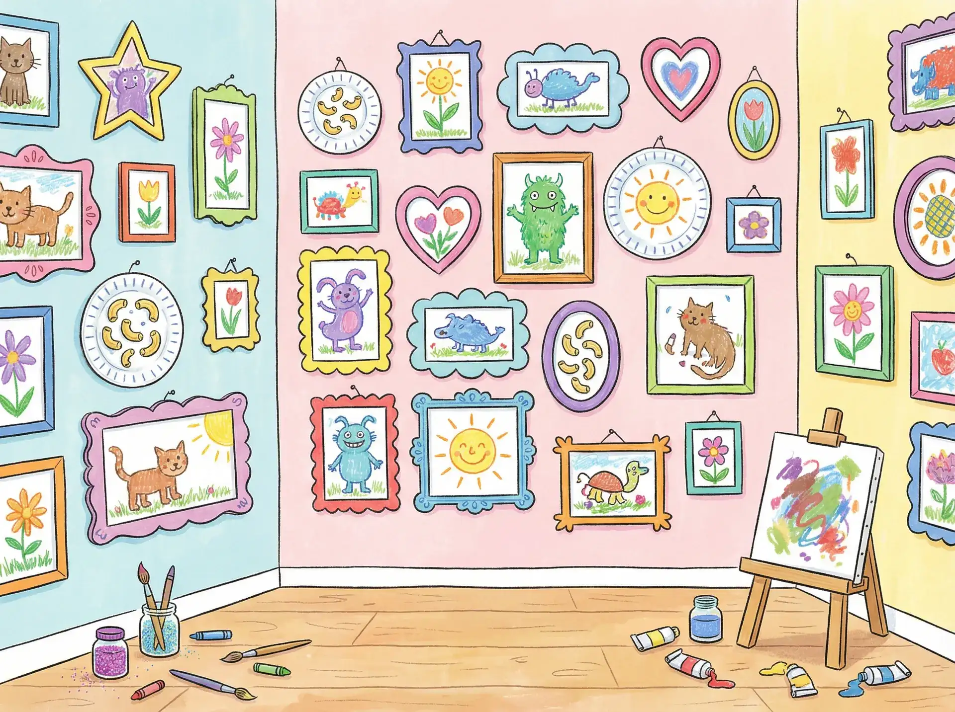 小朋友的彩色画作 - 禁漫网 创意展示